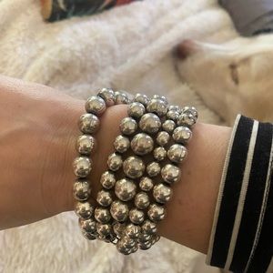 Metal Pointu’s silver plated bracelet